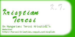 krisztian tercsi business card